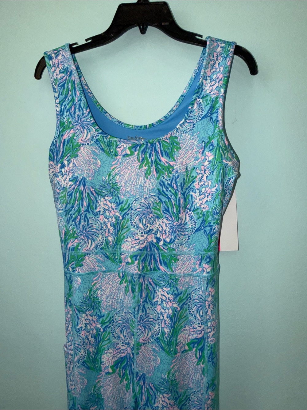 Lilly Pulitzer Aqua Blue Coral One-Piece Bodysuit